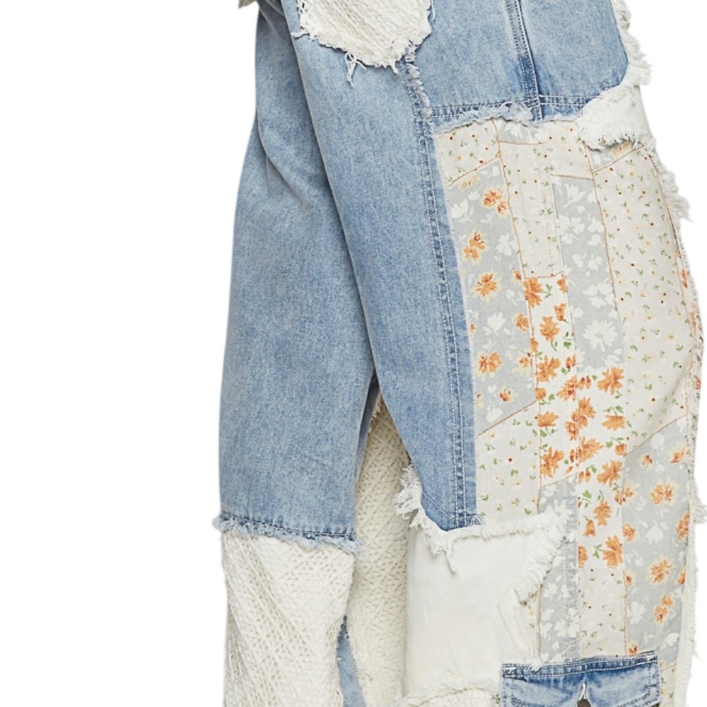🌼POL JEANS STAR PATCHWORK -Denim - Picture 4 of 13